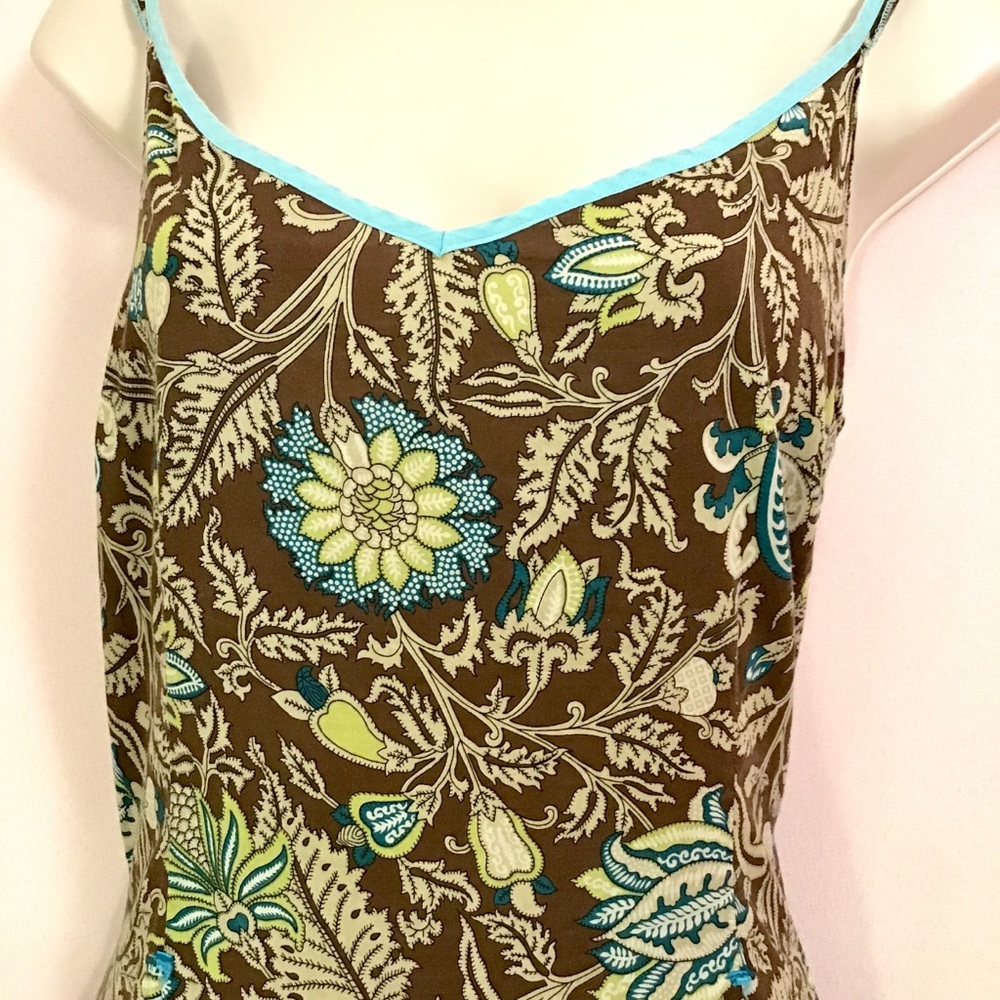 Boho Hippie Flower Paisley Dress Bead Zipper Pull